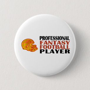 Pro Fantasy Football Player 2 Inch Round Button