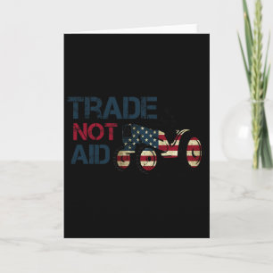 Pro-farmers Anti Tariff Trump Trade Policy Card