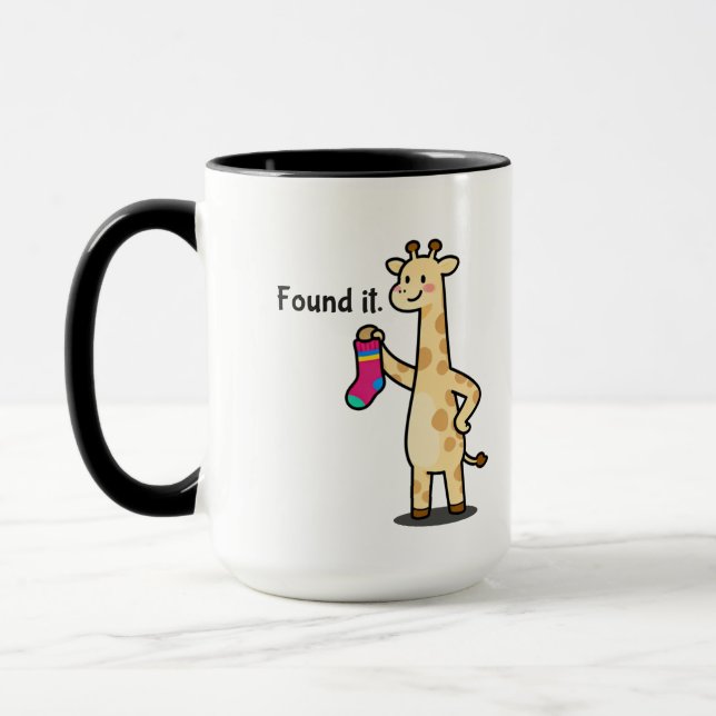 Pro-Finder Giraffe Funny Coffee Mug (Gauche)