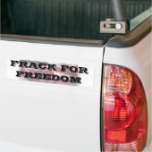 Pro-fracking bumper sticker (On Truck)