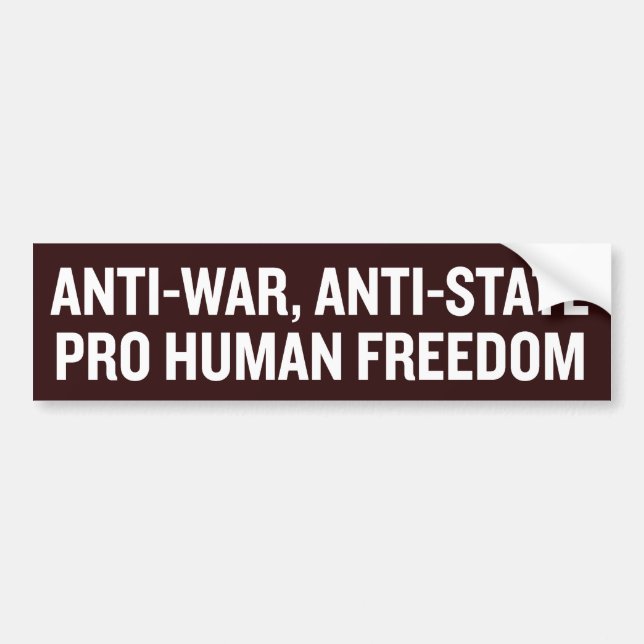 Pro Freedom Bumper Sticker (Front)