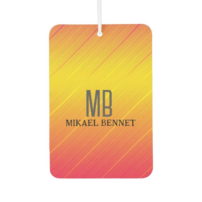 PRO Gold Brushed Metallic  Air Freshener (Front)