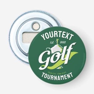 Pro Golfer NAME Golf Trophy Tournament Golfing Bottle Opener