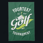 Pro Golfer NAME Golf Trophy Tournament Golfing Kitchen Towel<br><div class="desc">Personalized Golf ADD NAME Trophy Pro Golfer Tournament design with faux texture background - Add your Name or Custom Text! Need design help? Send us a message!</div>