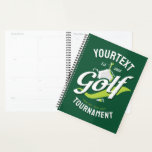 Pro Golfer NAME Golf Trophy Tournament Golfing Planner<br><div class="desc">Personalized Golf ADD NAME Trophy Pro Golfer Tournament design with faux texture background - Add your Name or Custom Text! Need design help? Send us a message!</div>