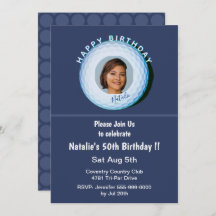 Pro Golfer Photo Signed Golf Ball 50th Birthday