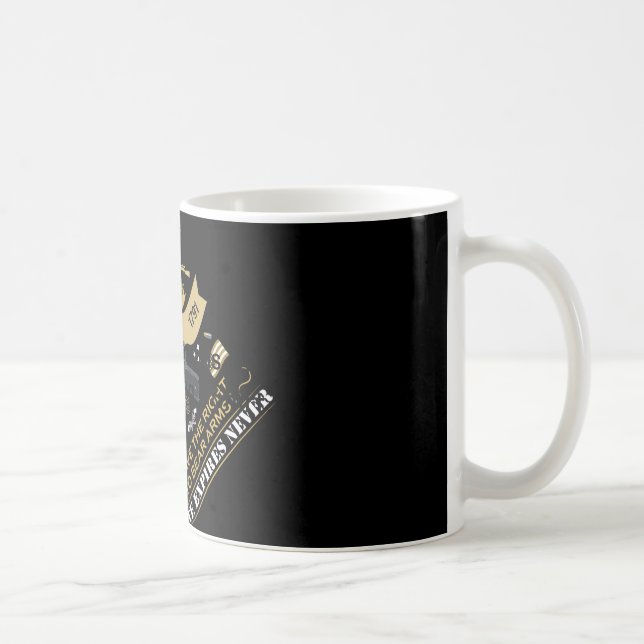 Pro Gun Second Amendment Is My Gun Permit Usa Amer Coffee Mug (Right)