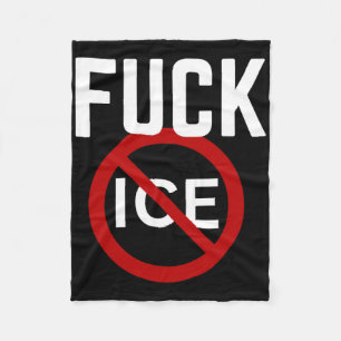 Pro Immigrant Anti Ice Anti Discrimination Anti Tr Fleece Blanket