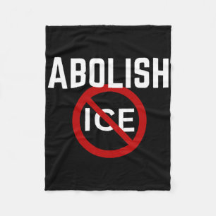 Pro Immigrant Anti Ice Anti Trump Fleece Blanket