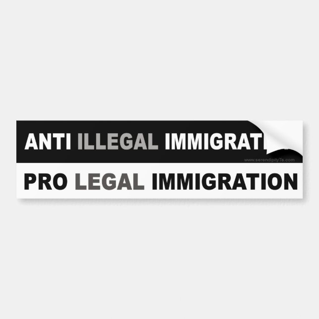 Pro LEGAL Immigration Bumper Sticker (Front)