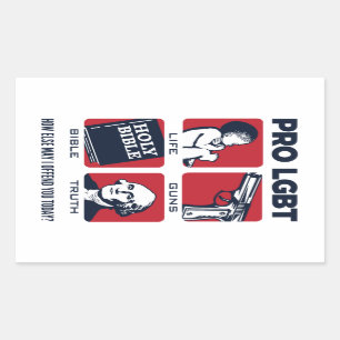 Pro LGBT - Patriotic Stickers