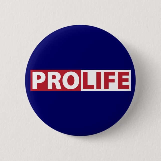 Pro Life 2 Inch Round Button (Front)