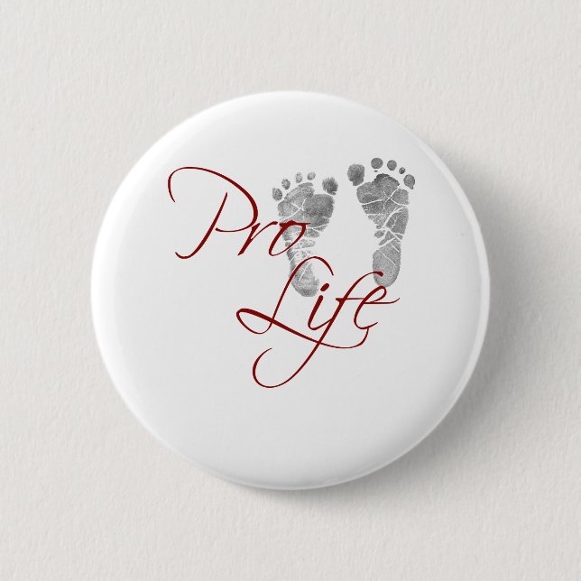 Pro Life 2 Inch Round Button (Front)