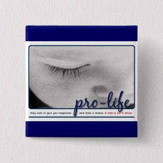 pro-life 2 inch square button