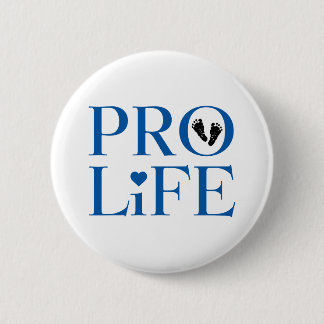 Pro Life Blue 2 Inch Round Button