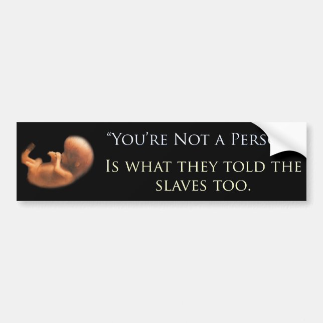 Pro-Life Bumper Sticker (Front)