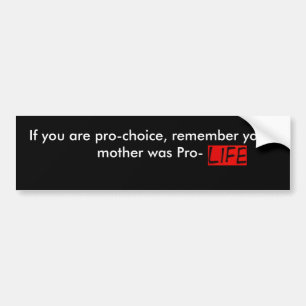 PRO-LIFE BUMPER STICKER