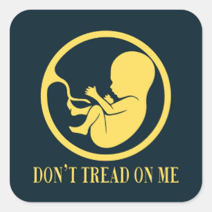 Pro Life Catholic Don't Tread on Me Sticker