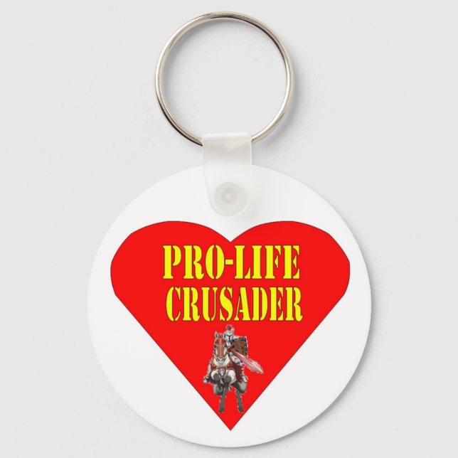 PRO LIFE CRUSADER KEYCHAIN (Front)
