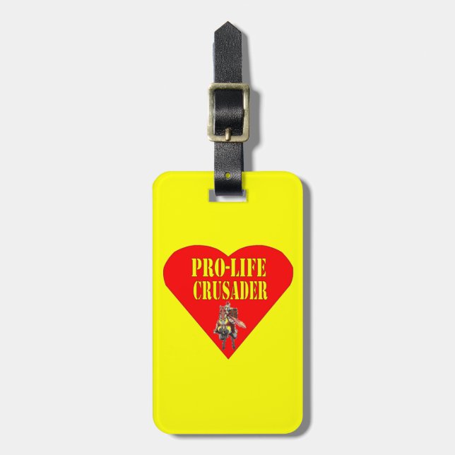 PRO LIFE CRUSADER LUGGAGE TAG (Front Vertical)