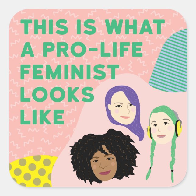 Pro-life Feminist Squad Stickers (Front)