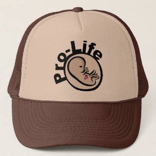 Pro-Life Fetus Design Trucker Hat