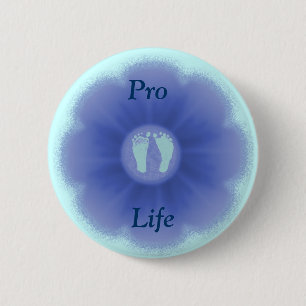Pro Life Little Feet 2 Inch Round Button