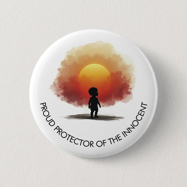 Pro-Life Protector of Innocent Button (Front)