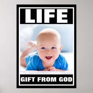 PRO-LIFE SMILING BABY BOY LIFE POSTER