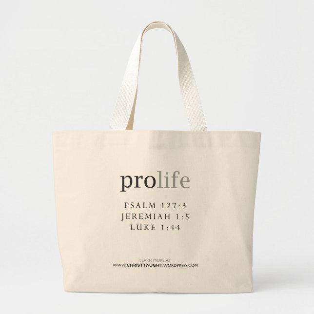 Pro Life Tote (Front)