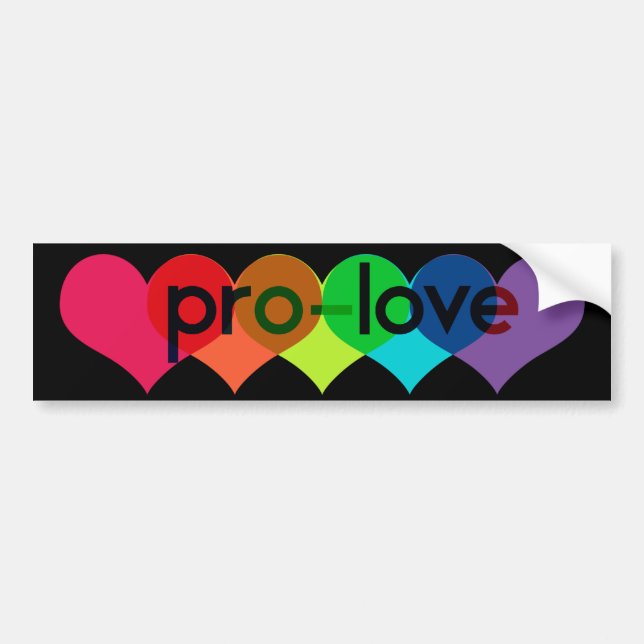 Pro Love say no to prop 8 h8 Bumper Sticker (Front)