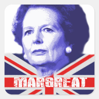 Pro Mrs Thatcher Square Sticker