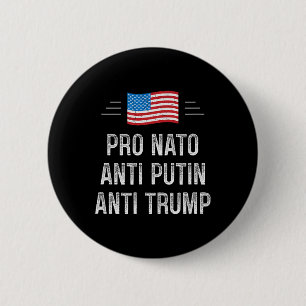 Pro Nato - Anti Putin - Anti Trump - Retro Style - 2 Inch Round Button