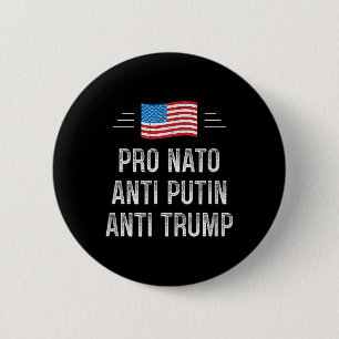 Pro Nato - Anti Putin - Anti Trump - Retro Style 2 Inch Round Button