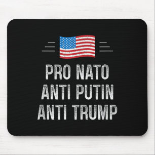 Pro Nato - Anti Putin - Anti Trump - Retro Style Mouse Pad