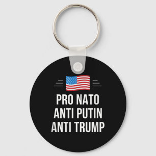 Pro Nato - Anti Putin - Anti Trump - , Small  Keychain