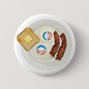 Pro-Obama 2012 Breakfast 2 Inch Round Button