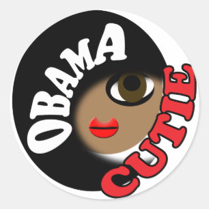 Pro Obama Classic Round Sticker