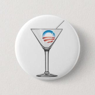 Pro-Obama Martini 2 Inch Round Button