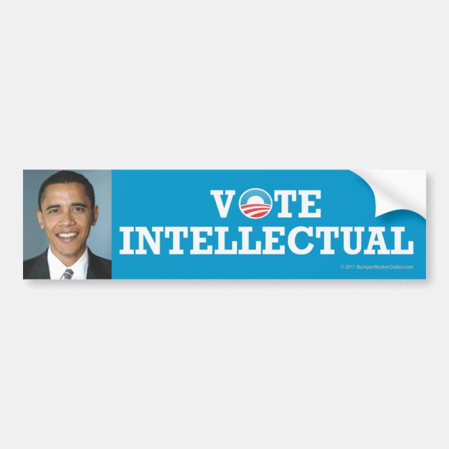 Pro-Obama sticker Intellectual (Front)