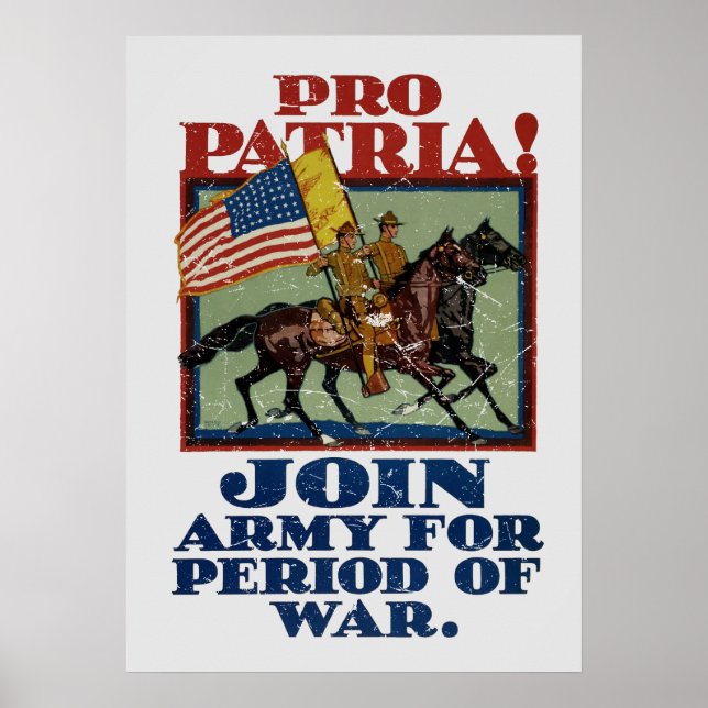 Pro Patria! Army Propaganda Poster (Front)