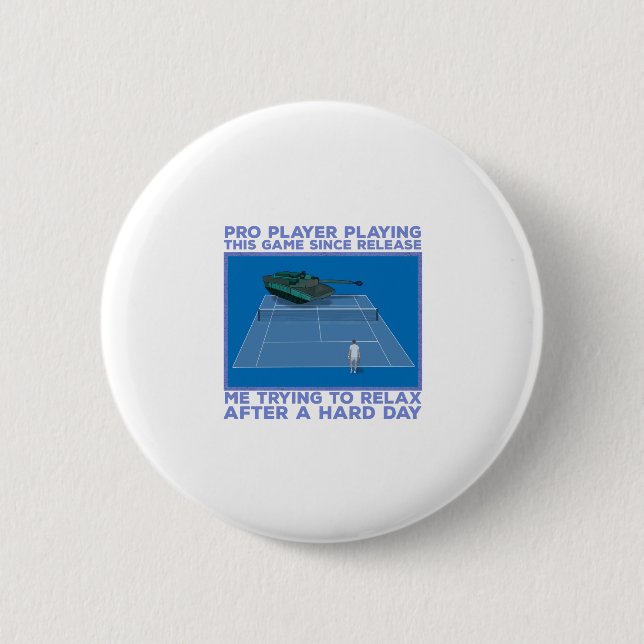 Pro Player Playing This Game 2 Inch Round Button (Front)