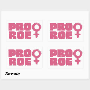 Pro Roe Women's Rights Word Art  Sticker