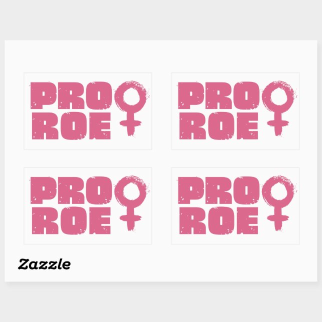 Pro Roe Women's Rights Word Art  Sticker (Sheet)