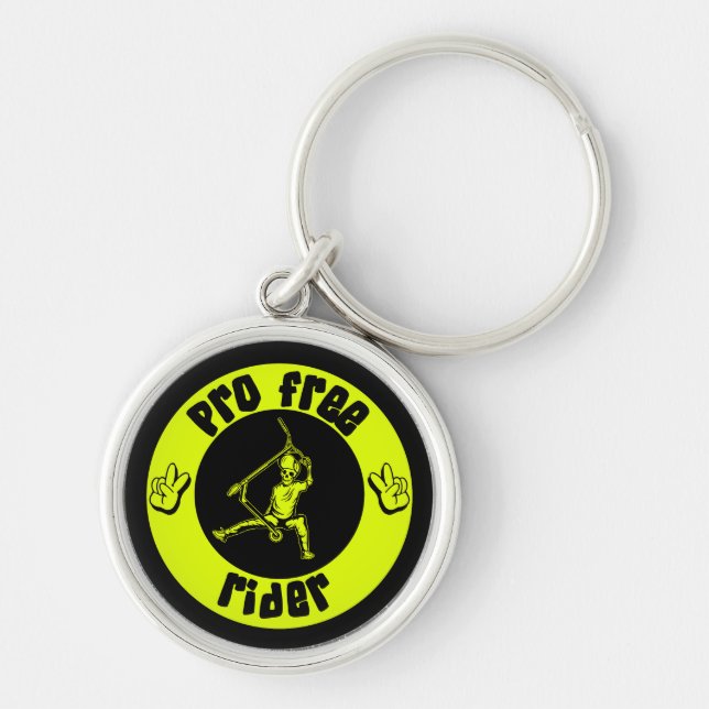 Pro Scooter Free Rider Tricks Keychain (Front)