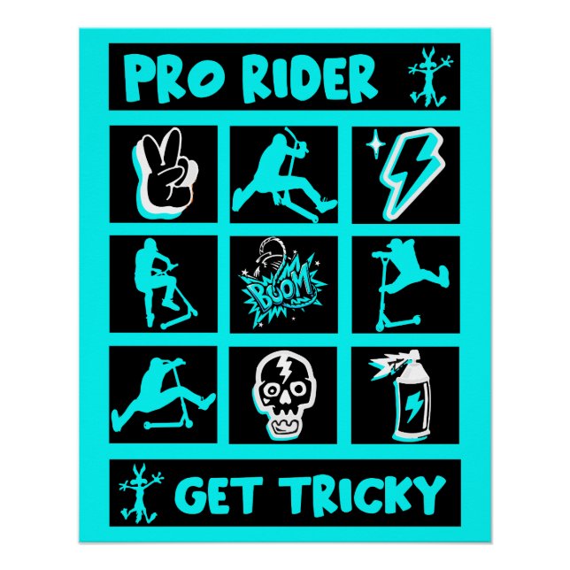 Pro Scooter Free Rider Tricks Poster (Front)