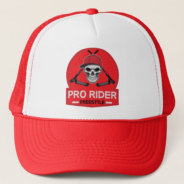 Pro Scooter Free Rider Tricks Trucker Hat (Front)