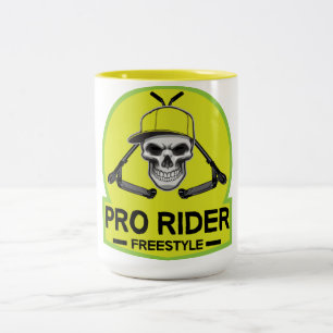 Pro Scooter Free Rider Tricks Two-Tone Coffee Mug