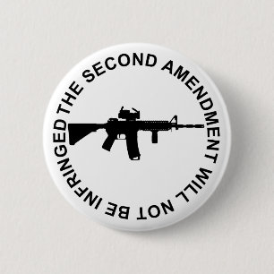 Pro Second Amendment Freedom Merchandise 2 Inch Round Button