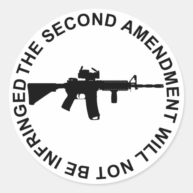 Pro Second Amendment Freedom Merchandise Classic Round Sticker (Front)